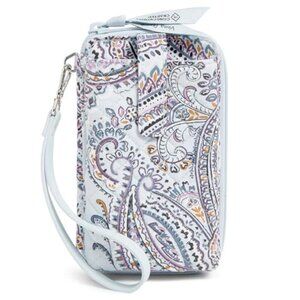 Vera Bradley RFID Smartphone Wristlet in Soft Sky Paisley